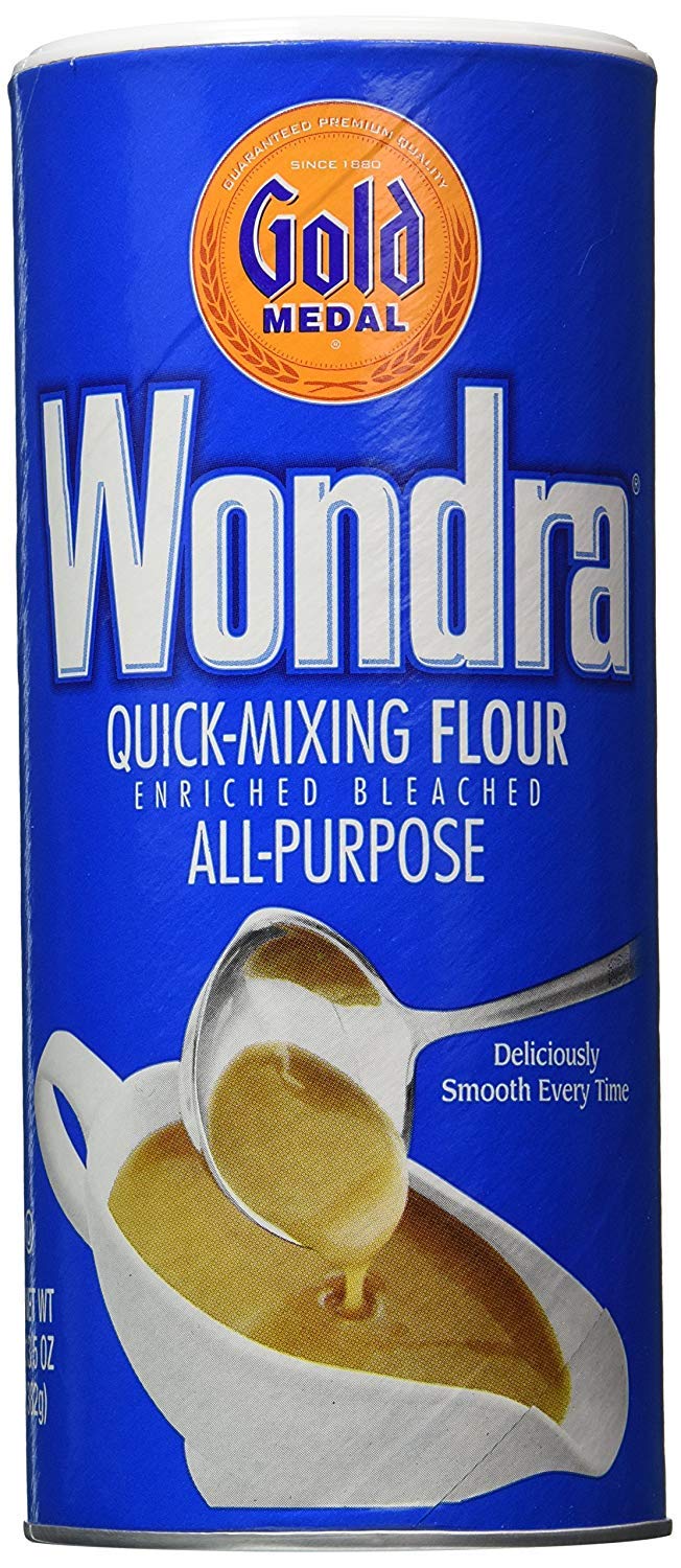 Wondra All Purpose Quick-Mixing Sauce 'N Gravy Flour (Pack Of 2) 13.5 Oz Size By Gold Medal