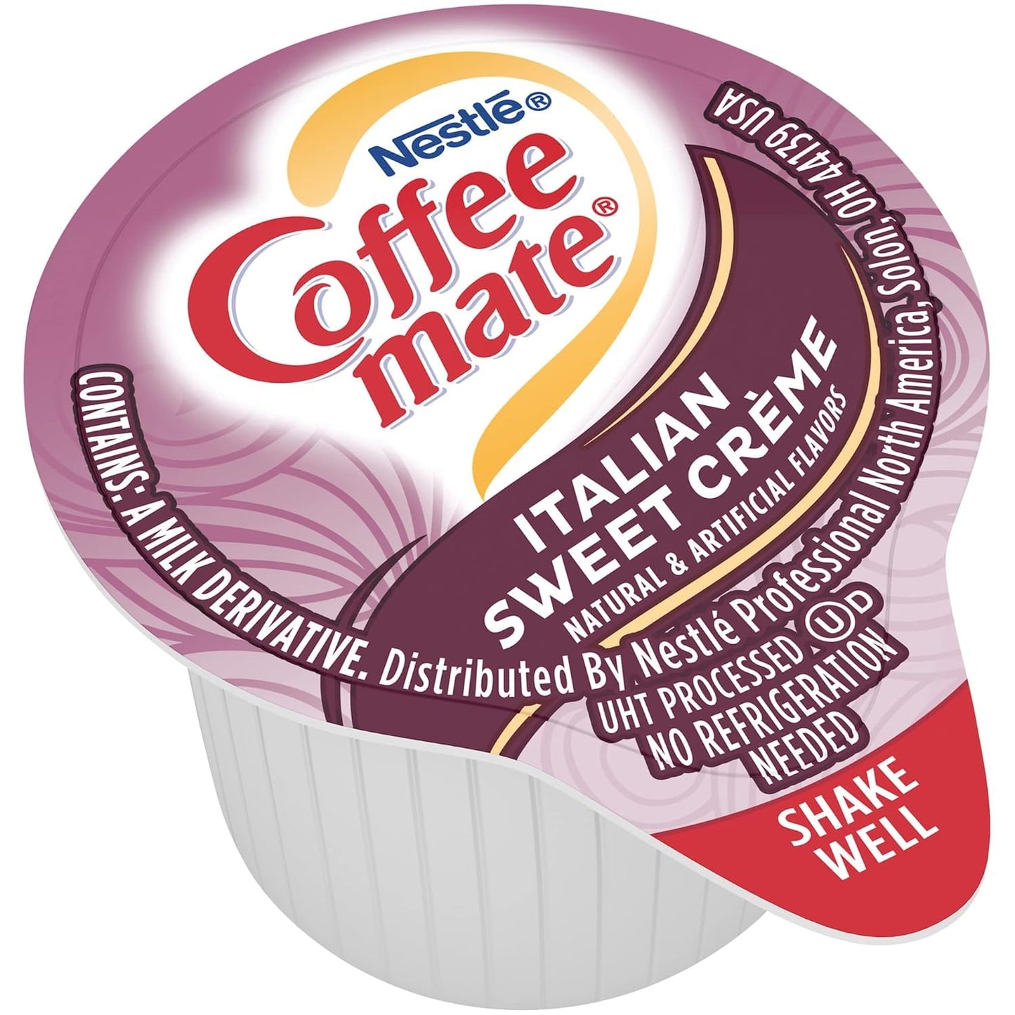 Italian Sweet Cream Liquid Coffee Creamer Singles 50 Creamers Singles Serve Box (18.7 Fl Oz.)