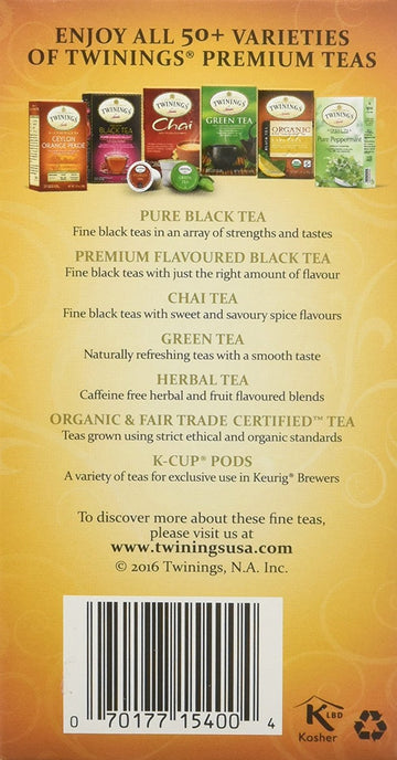 Twinings Lady Grey Tea, Tea Bags, 1.41 Oz, 20 Ct