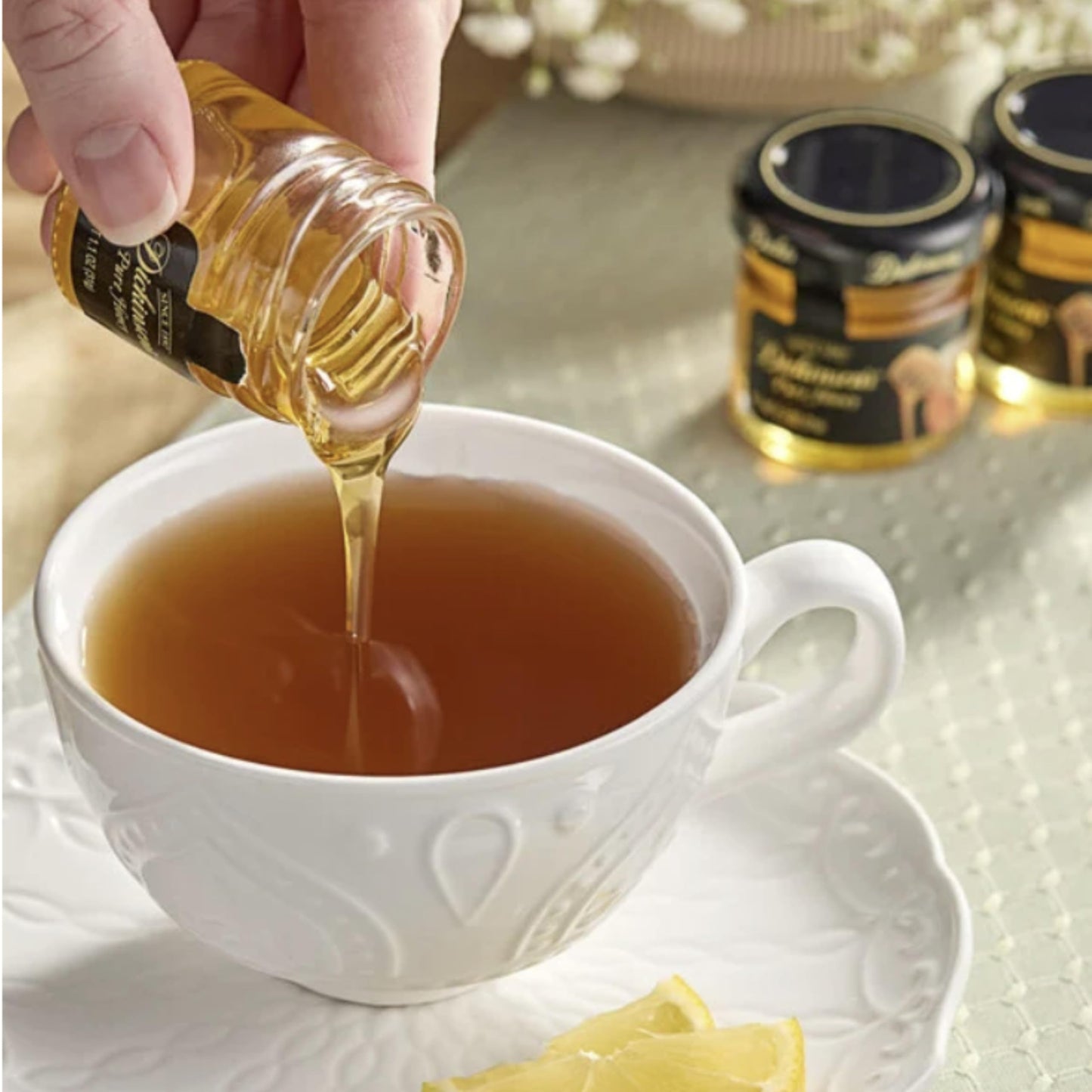 Movelo Pure Honey Mini Jars, 1.1 oz Each, Pack of 16, 100% Natural Honey, Ideal for Tea, Breakfast, Travel, Restaurants, Gift Baskets
