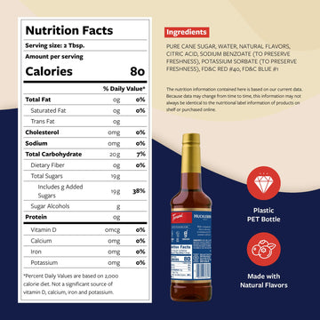 Torani Huckleberry Syrup for Drinks, 25.4 Fl Oz, Flavoring for Iced Tea, Lemonade, Sodas, and Cocktails, Pump Included