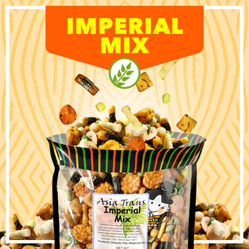 Traditional Imperial Mix Arare Rice Ers - Mochi Crunch Asian Snack Mix - Assorted Shapes And Flavors - Sweet, Salty, And Umami Taste - Crunchy On-The-Go Snack For Any Occasion - 9 Ounce