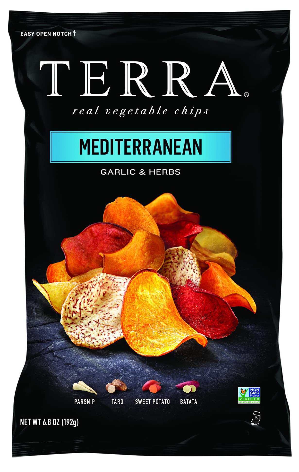 Terra Vegetable Chips, Mediterranean Garlic & Herbs, 6.8 Ounce (Pack Of 1)