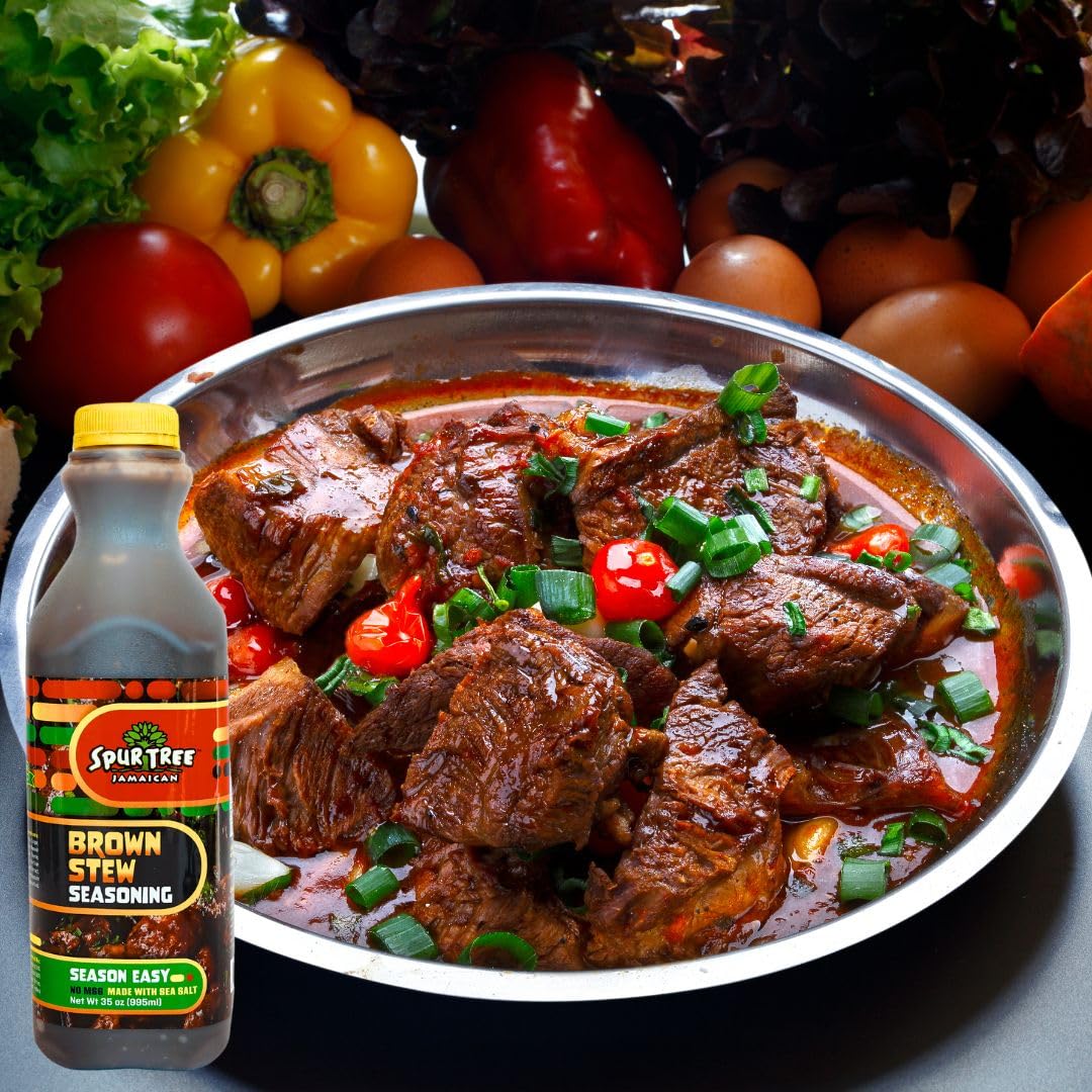 Spur Tree Beef Stew Seasoning - Jamaican Brown Stew Seasoning With All-Natural And Fresh Ingredients - Organic Beef Stew Seasoni