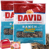 David Sunflowers Seeds | American'S Favorite Brand | Whole Seeds Seasoned, Salted & Roasted - Card Included (Ranch Flavored - 2