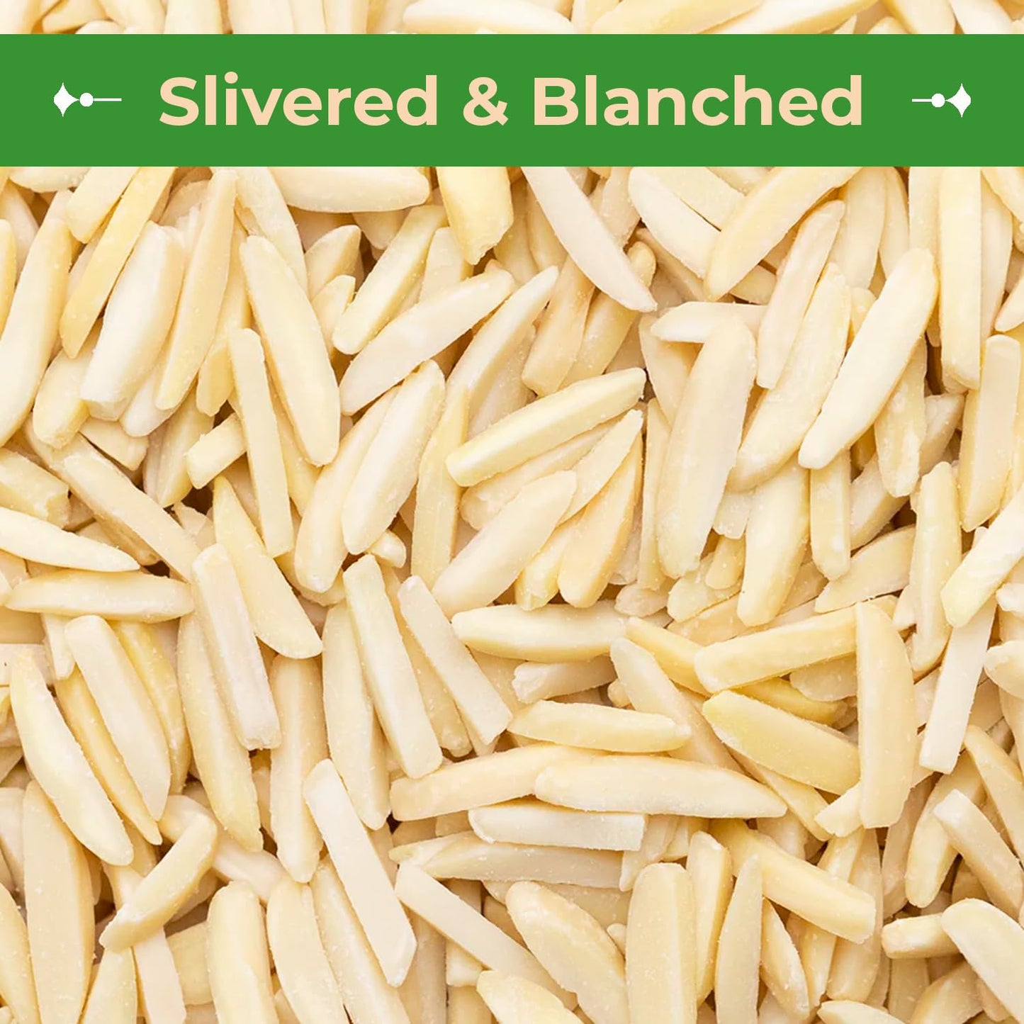 Sincerely Nuts – Raw Blanched Slivered Almonds | 2 Lb. Bag | Delicious Guilt Free Snack | Low Calorie, Vegan, Gluten Free | Gourmet Kosher Food | Source Of Fiber, Protein, Vitamins And Minerals