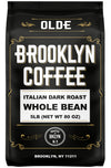 Brooklyn Coffee Whole Bean, Italian Dark Roast (5Lb) Extra Strong, Delicious Taste, Heavenly Aroma - Fresh Bulk Coffee Beans Roa
