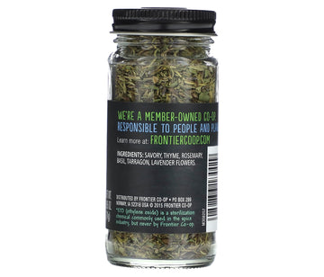 Frontier Co-Op Herbes De Provence, 0.85 Ounce, French Blend Of Aromatic Savory, Thyme, Rosemary, Basil Tarragon & Lavender