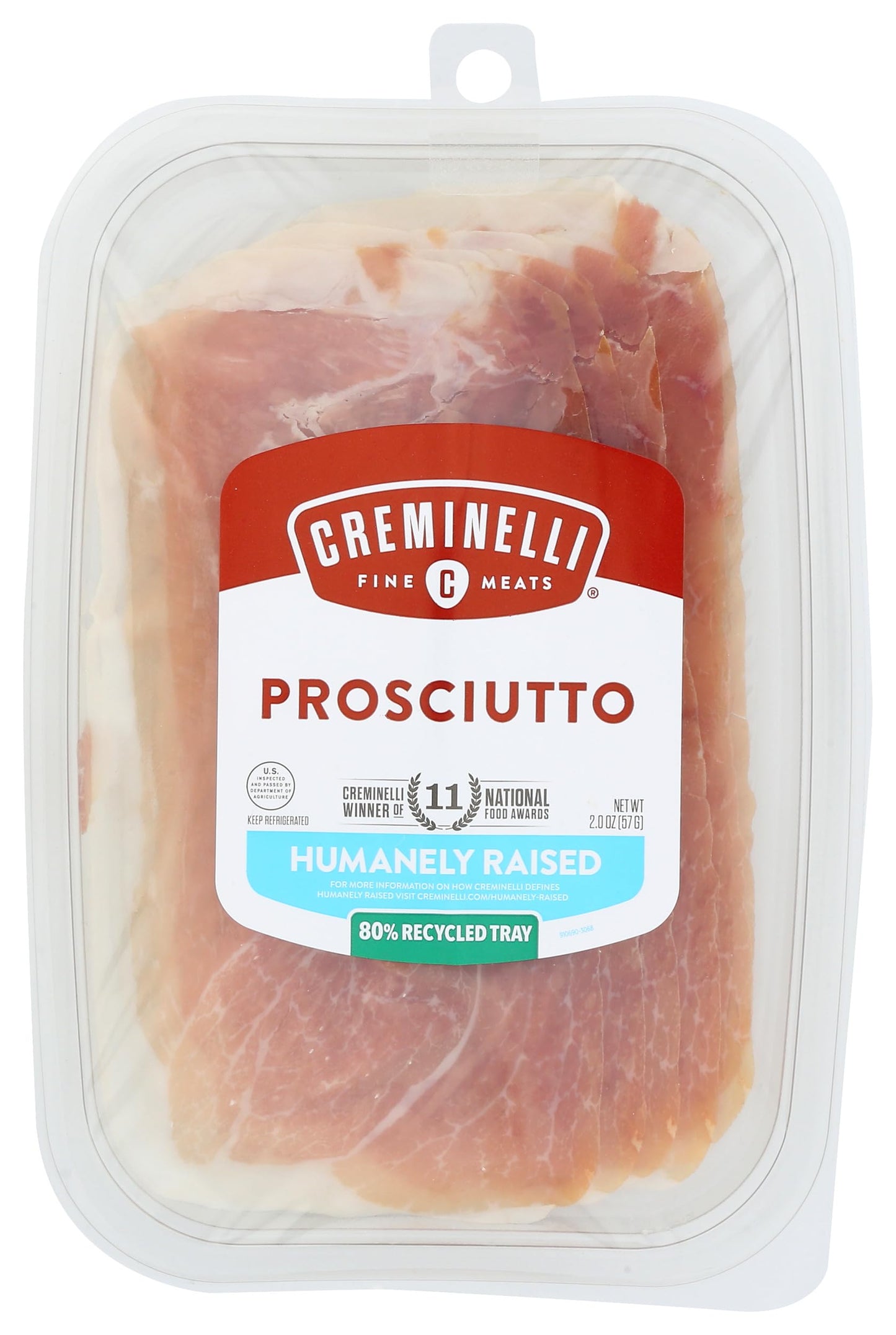 Creminelli - Italian Artisan Handcrafted Fine Meats, Sliced Prosciutto Salami, 2.0 Ounce