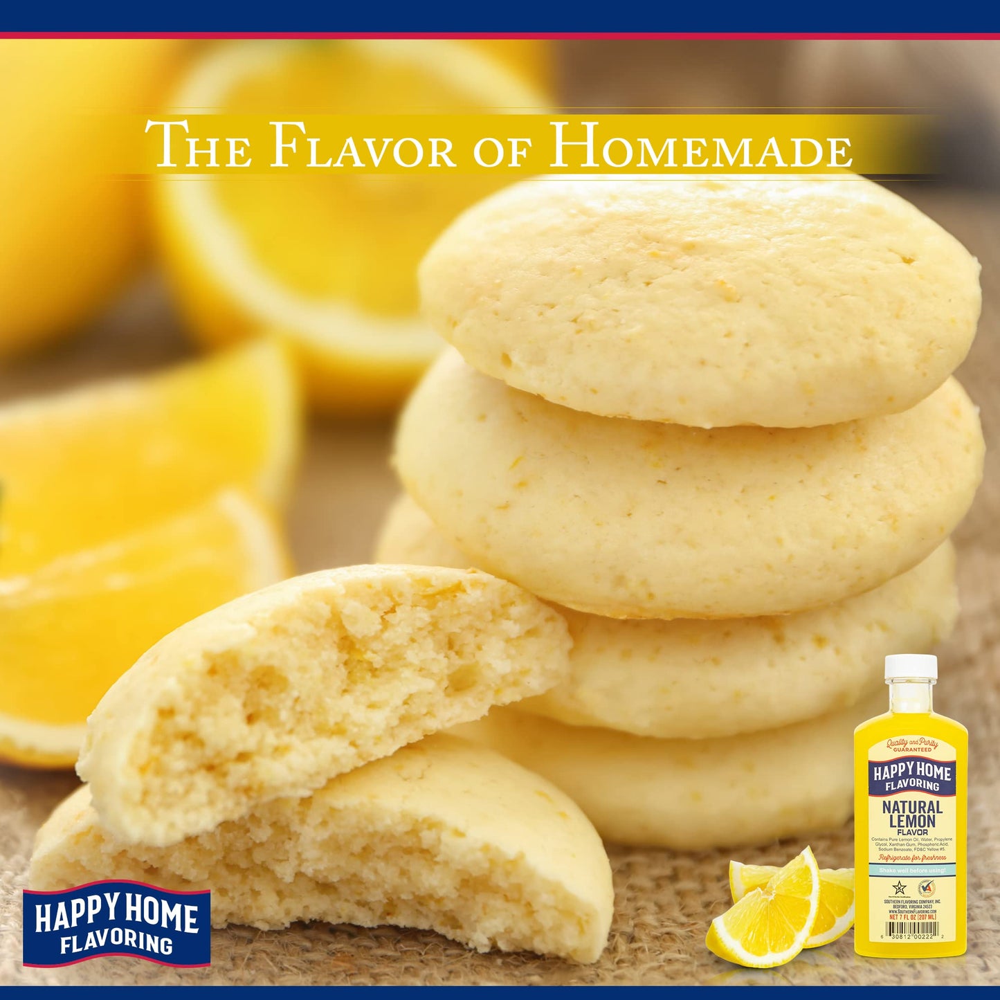 Happy Home Natural Lemon Flavor, Non- ic, Certified Kosher, 7 oz.