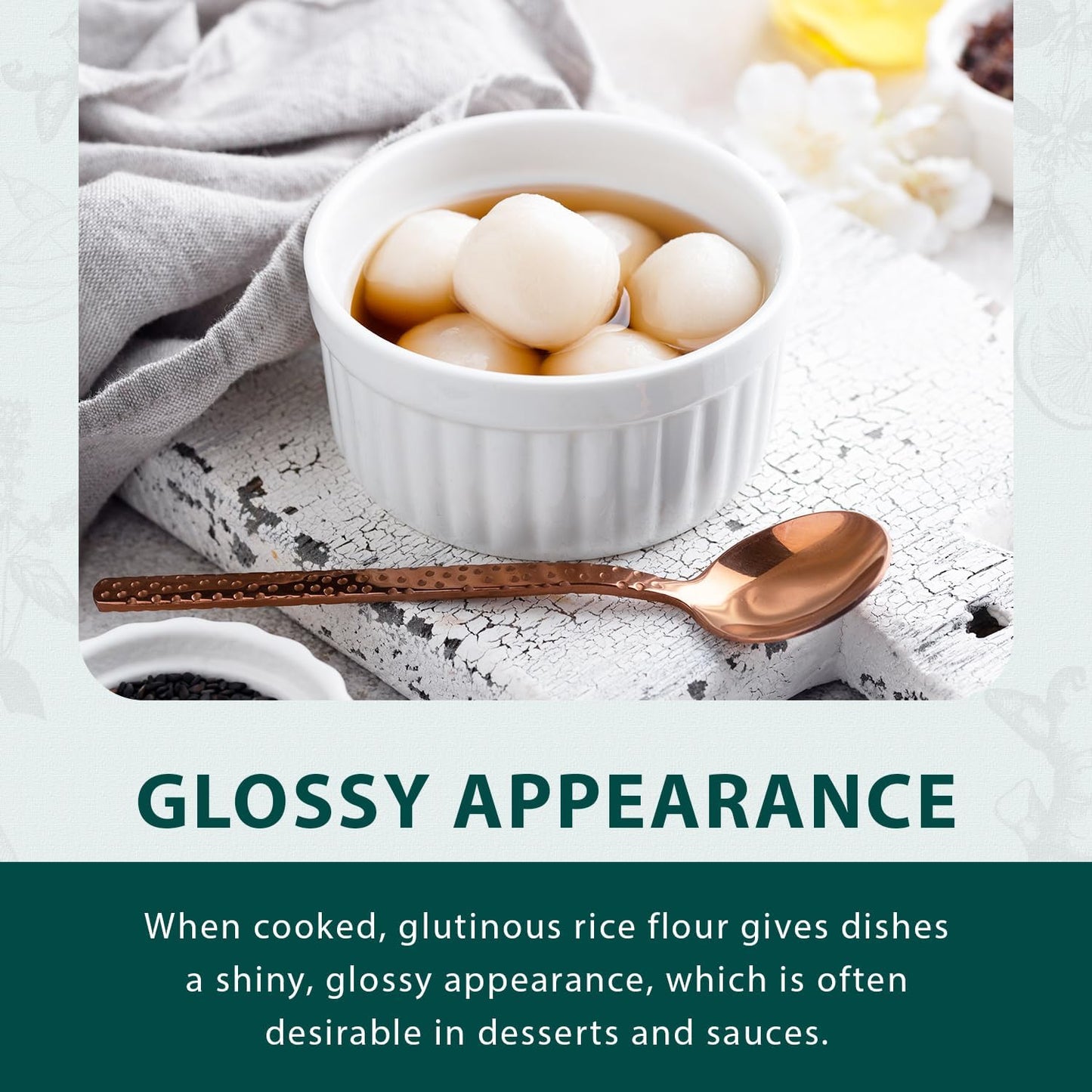 Soeos Glutinous Rice Flour 16 Ounce (Basic), 1 Pack Rice Flour For Baking Or Cooking, All Natural White Rice Flour, Vegan, Glute