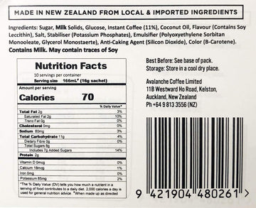 Avalanche Cafe Style Sweet Coffee Box, 10 Sticks (Irish Cream)