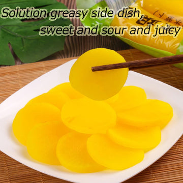 Noble Createaprototype Pickled Radish - Spicy, Sour, Sweet & Salty Flavor - 2.2 Pounds - Ideal for Sushi, Salads, Sandwiches, Bento Boxes