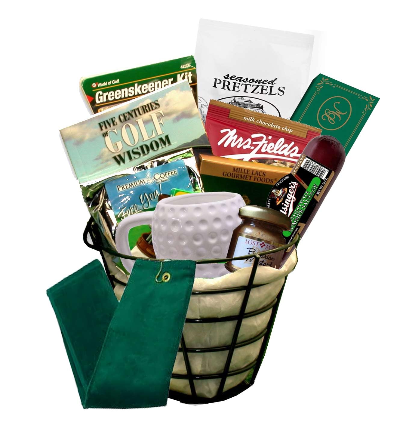 Golf Lovers Golfing Caddy Golf Gift Basket - Golf Gift