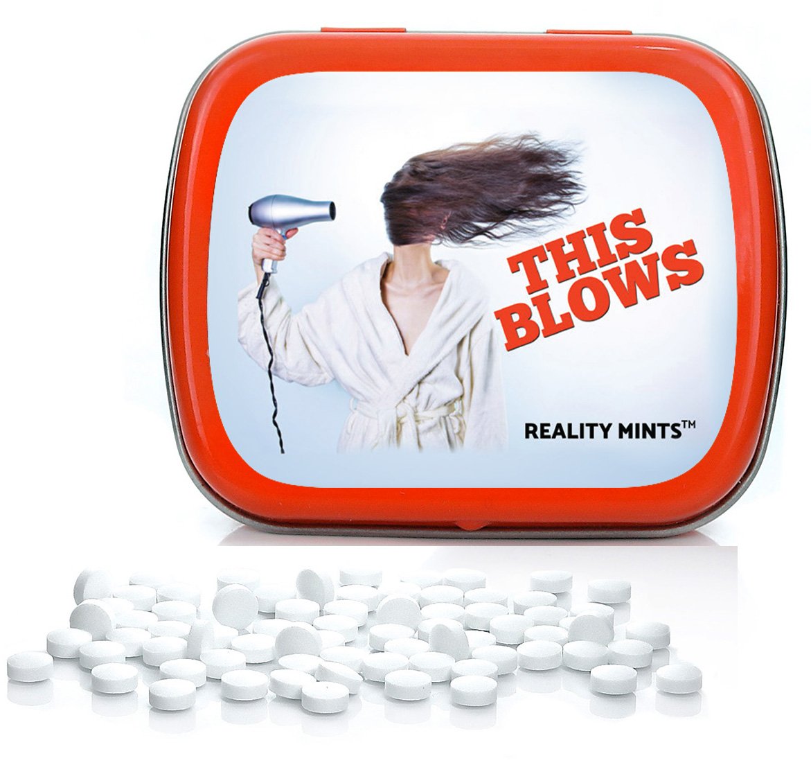 Gears Out Mints – Wintergreen Breath Mints in Tin, 1 Ounce, Blue – Fun Gift for Friends and Coworkers