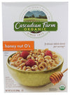 Cascadian Farm Cereal, 95% Organic, Honey Nut O'S , 9.5 Oz (Pack Of 12 )