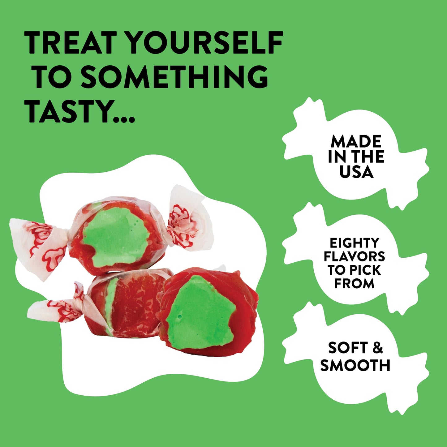 Taffy Town Saltwater Taffy, Candy Apple, 2.5Lb