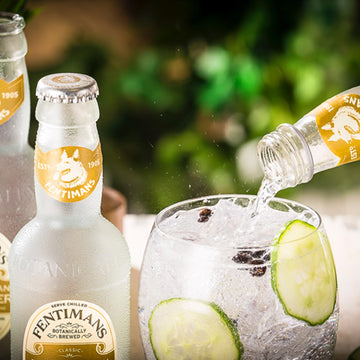 Fentimans Natural Tonic Water - Premium Mixer for Cocktails, 6.7 Fl Oz Bottles, Pack of 6