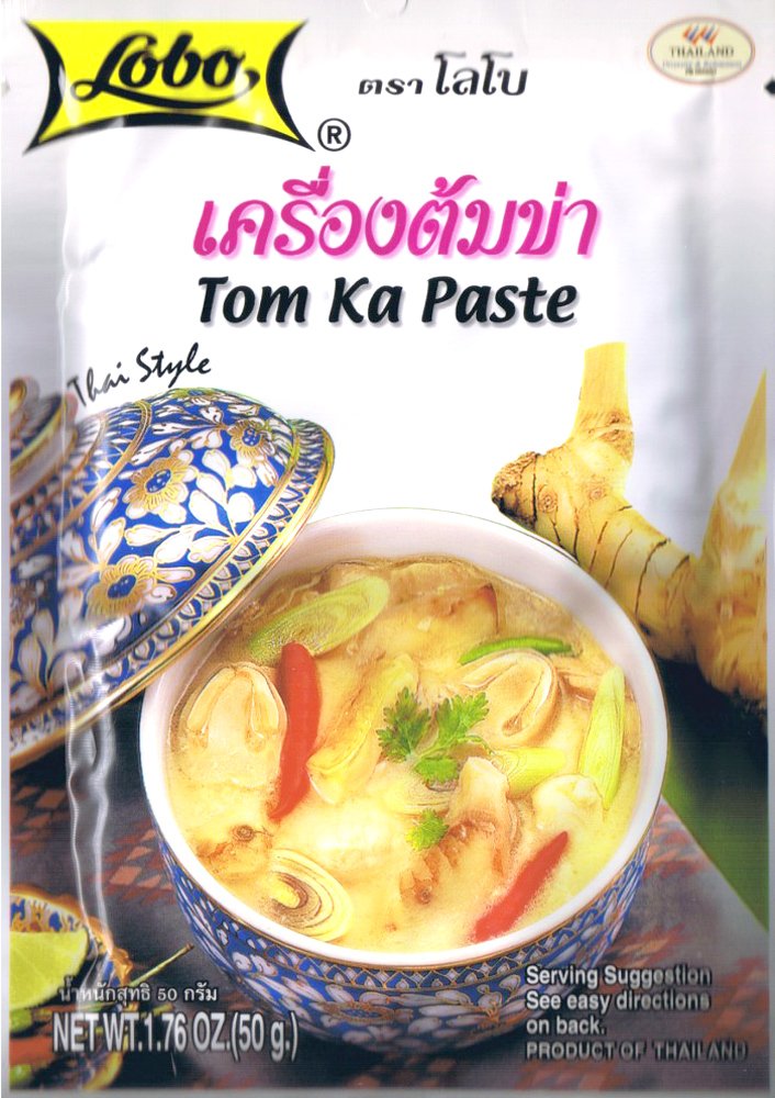 Lobo Thai Envelope Spicy Coconut Chicken Soup, Tom Ka, 1.76 oz, Pack of 10