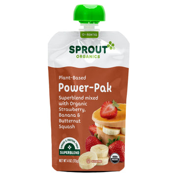 Sprout Organics Superblend With Strawberry Banana And Butternut Squash, 4 Oz Pouch