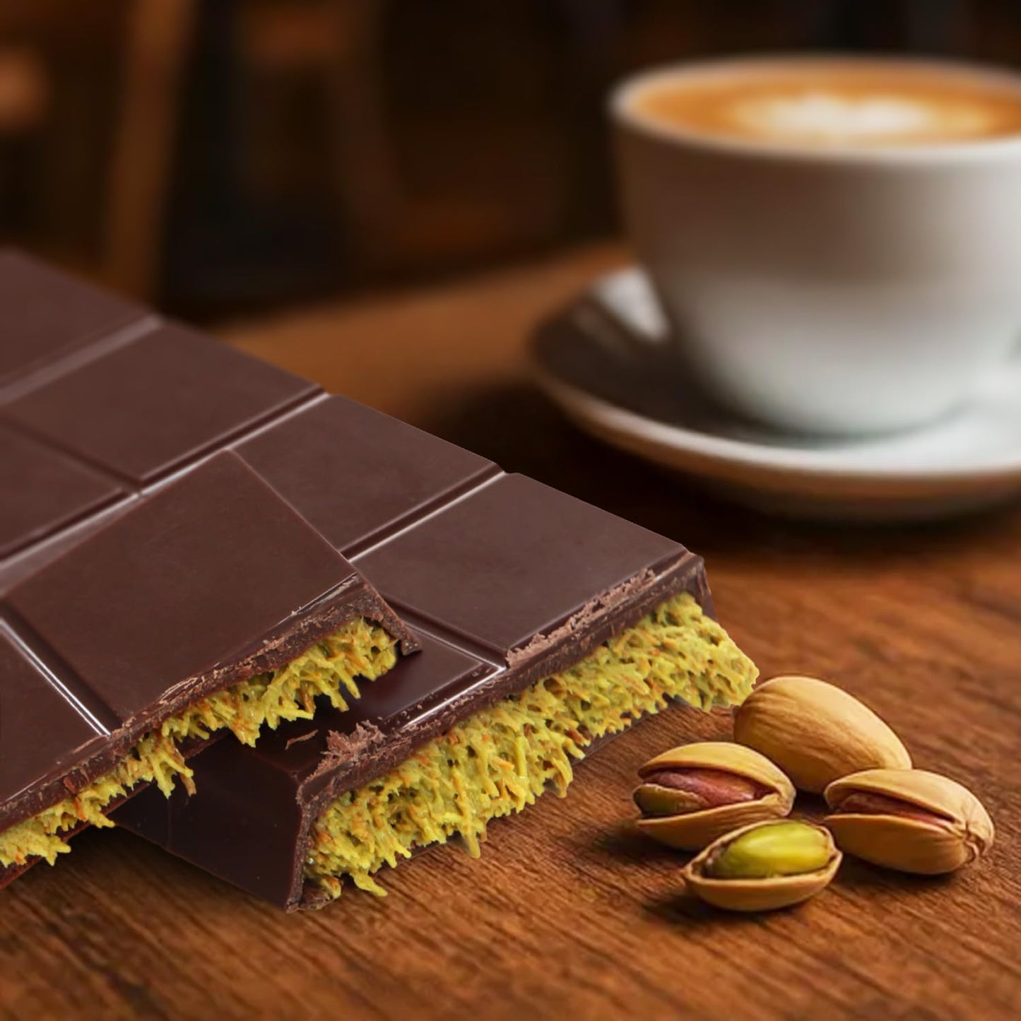 Dubai Chocolate Bar, 7Oz Pack Of Kunafa Pistachio Chocolate Bar, Perfect Chocolate Gift For Birthdays Or Corporate Gifting, Enhanced Flavor Crafted For Chocolate Lovers