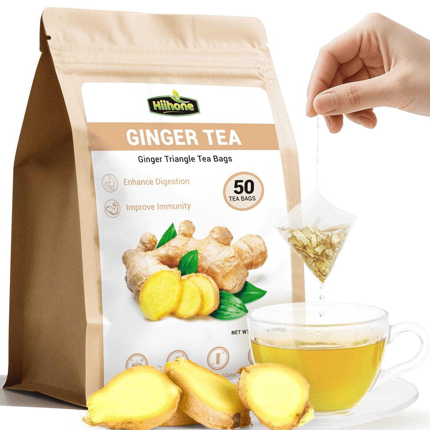 Flavor Blendger Root Herbal Tea - Energy Blend Free 50 Tea Bags