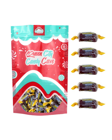 QUEEN CITY CANDY CAVE Jolly Ranchers Hard Candy - Grape Flavor, 2 Pound Bulk, Individually Wrapped, Purple