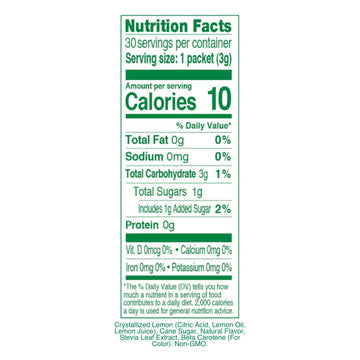 True Lemon Strawberry Lemonade Water Enhancer Drink Mix (30 Count), Low Calorie Drink Mix Packets for Water, Powdered Drink Mixe