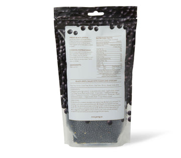 Pereg Whole Black Lentils - Non-GMO, Kosher Certified, Vegan - 16 Oz - Black