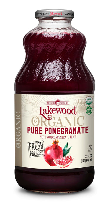 Lakewood, Organic Pure Pomegranate Juice, 32 Fl Oz Bottle