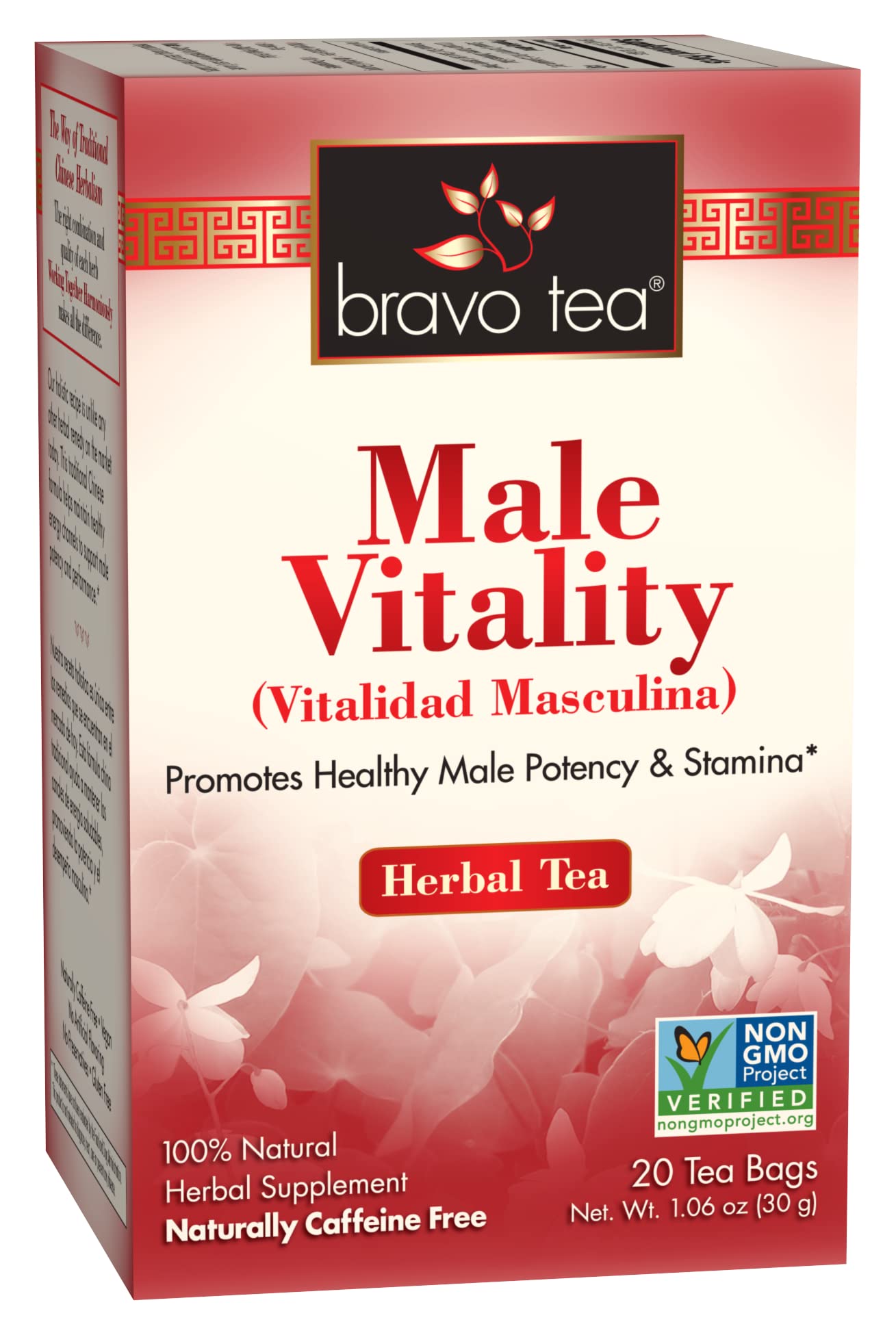 Bravo Tea Male Vitality Energy Blend Free 20 Tea Bags