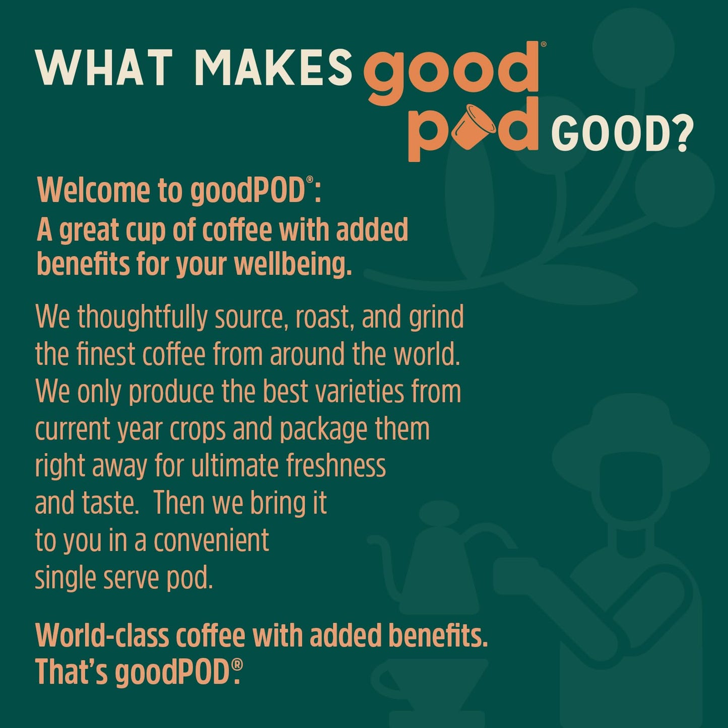 INDEPENDENCE COFFEE CO. goodPOD Brain Booster Coffee K Cup Pods, Organic Arabica, Medium Roast, 12 Count