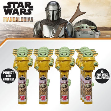 Pop Ups! Baby Yoda Lollipop Holder | Collectable Mandolorian Toy Lollipop Case | Halloween, Party Favors For Goodie Bags, Piata