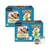 Kauai Coffee K-Cup Pods - Vanilla Macadamia Nut Flavor - Premium Arabica, 10 CT (Pack of 2)