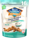 Blue Diamond Almonds Oven Roasted Snack Nuts, Sea Salt, 16 Oz Resealable Bag (Pack of 1)