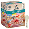 Lyfno Instant Oatmeal Variety Pack, Blueberry, Strawberry, Banana & Peaches, 42.3 Oz, 40 Pack