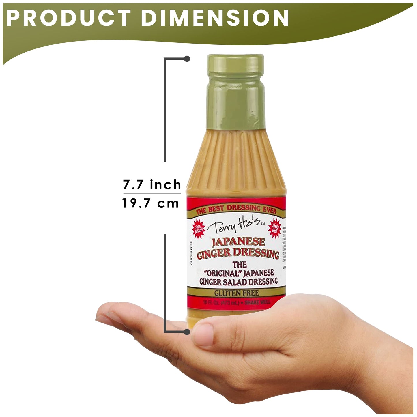Terry Ho'S Japanese Ginger Dressing 16 Oz - Gluten-Free - Sesame Sauce For Salad, Dipping, Marinade - Perfect For Asian Food, Ro