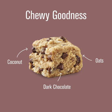 Heavenlyhunks Organic Oatmeal Dark Chocolate Cookies, Gluten-Free, 22 Cookie Hunks, 7.2 Oz