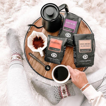 Dark Chocolate Almond Flavored Coffee, Specialty Arabica Coffee, Medium Roast, 3Lb, Whole Bean