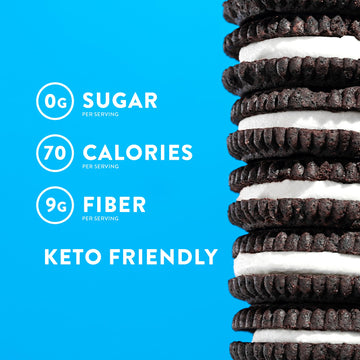 Highkey Sugar Free Sandwich Cookies - Low Calorie, Keto-Friendly Snack With Zero Sugar And Gluten Free - 30 Count