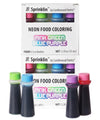 Candlewood Pantry B. Sprinklin Neon Liquid Food Coloring Kit Set of 4-0.3 fL Oz - Pink, Green, Purple, Blue - Vibrant Food Dye f
