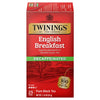 Twinings Decaffeinated English Breakfast Black Tea Individually Wrapped Bags, 25 Count (Pack Of 6), Flavourful, Robust, Enjoy Ho