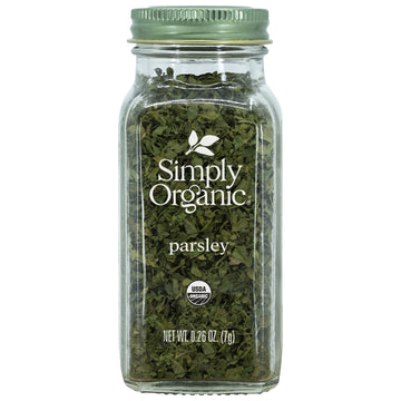 Simply Organic Parsley Flakes, Cut & Sifted, Certified Organic | 0.26 oz | Pack of 2 | Petroselinum crispum var. neapolitanum