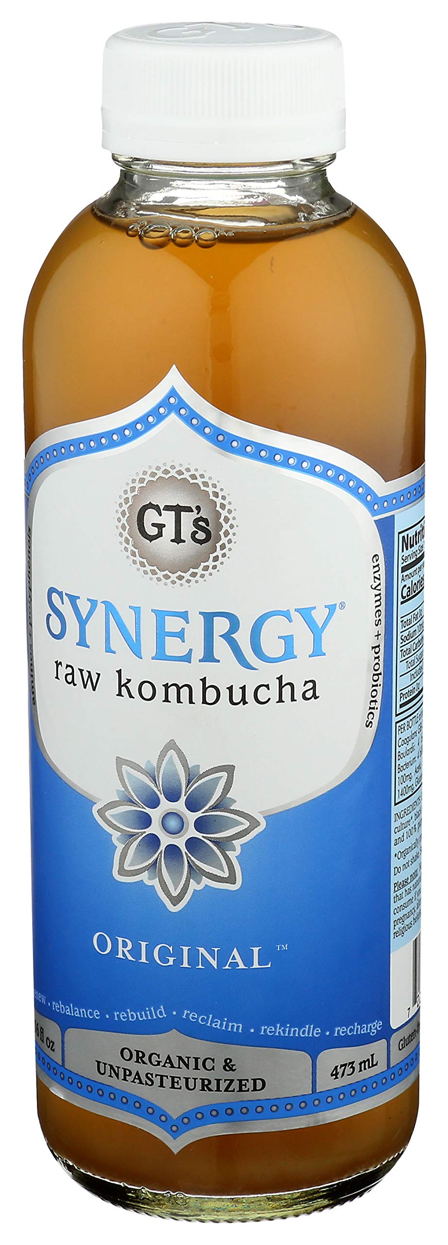 Synergy Kombucha Pure, Organic 16Oz