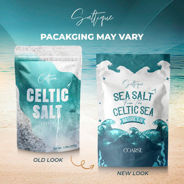 Saltique French Grey Coarse Sea Salt - 100% Unrefined, 82 Minerals, 8 Ounce