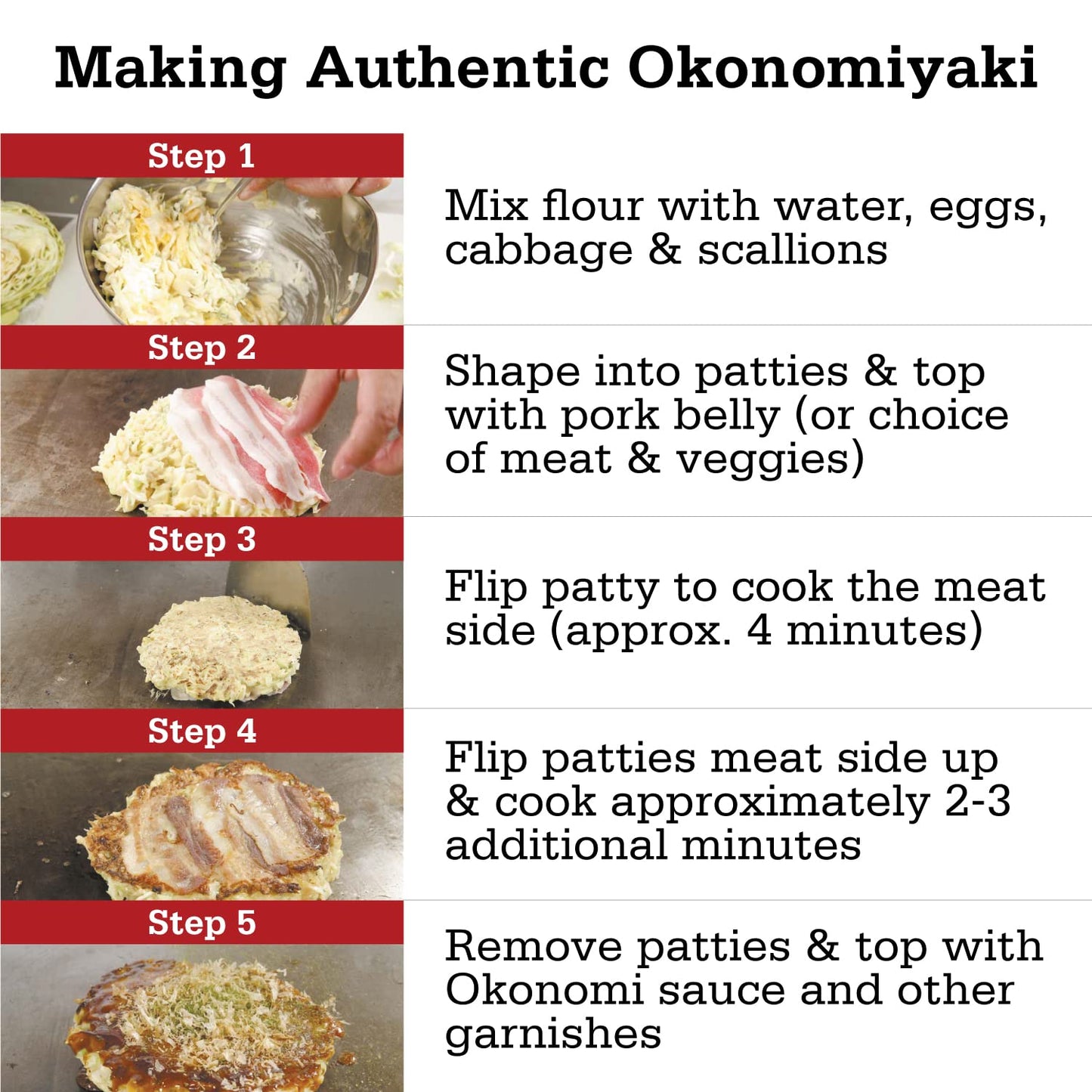 Otafuku Okonomiyaki Flour For Japanese Okonomiyaki Pancakes, 12 Servings, 15.9 Oz (1 Lb)
