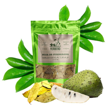 Yerbero - Te Hoja De Guanabana 1Oz (28G) | Graviola Leaf - Whole Soursop Leaves | Stand Alone Resealable Bag, Crafted By Nature
