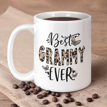 Bgsnbsha Ceramic Mug for Grandma, 11oz, White - Perfect Mothers Day and Birthday Gift for Grammies