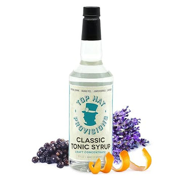 Top Hat Provisions Classic Tonic Syrup - 32oz Bottle - Natural Quinine Concentrate - Make Tonic Water at Home