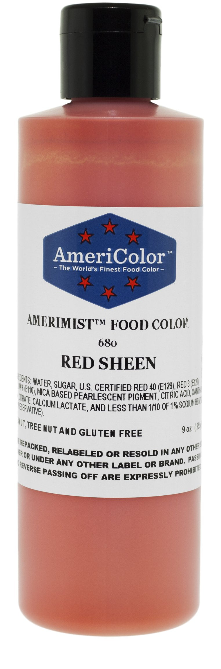 Americolor Amerimist Airbrush Color 9 Ounce, Red Pearl Sheen